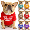 Summer Vest Clothes Teddy Dogs Pugs Shirts